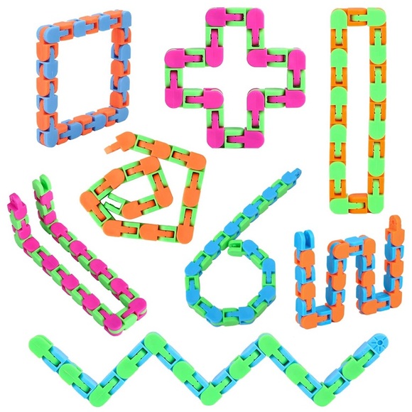 NEW Wacky Tracks 💗/💚 & 🧡/💚 Fidget - Picture 2 of 4